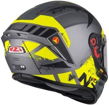 NZI Trendy casco moto barato trasera