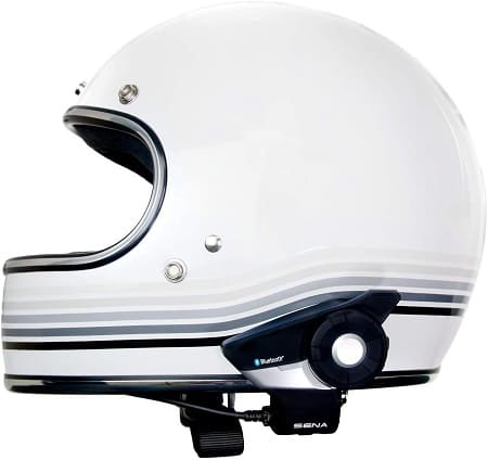 casco con intercomunicador de moto