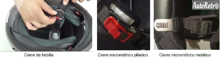 cierres casco de moto